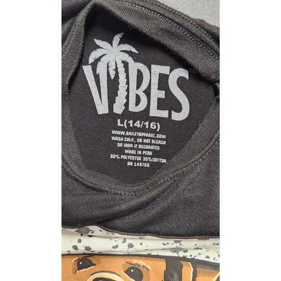 Hustle Vibes Large 14-16 Youth Graphic‎ T Shirt - Picture 4 of 6